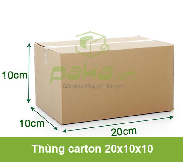 Bán thùng carton 20x10x10 giá rẻ tại TPHCM