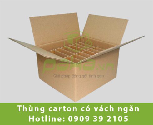 Thùng carton có vách ngăn