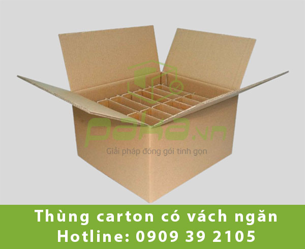 Thùng carton có vách ngăn
