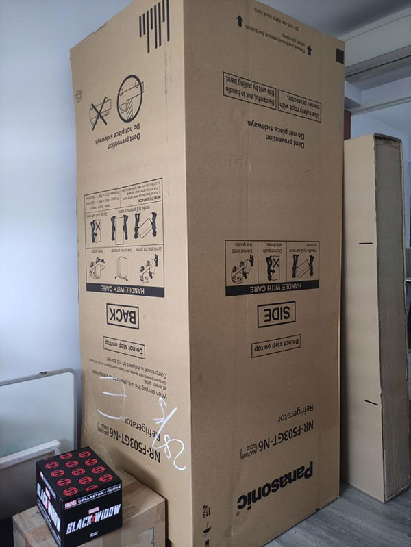 Thùng carton kích thước lớn đựng tủ lạnh
