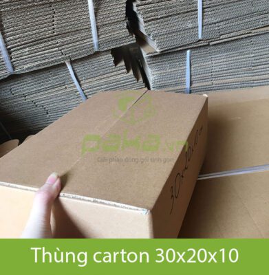 Hộp giấy thùng carton gói hàng 30x20x10