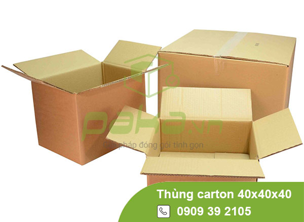 Thùng carton 40x40x40 3 lớp, 5 lớp