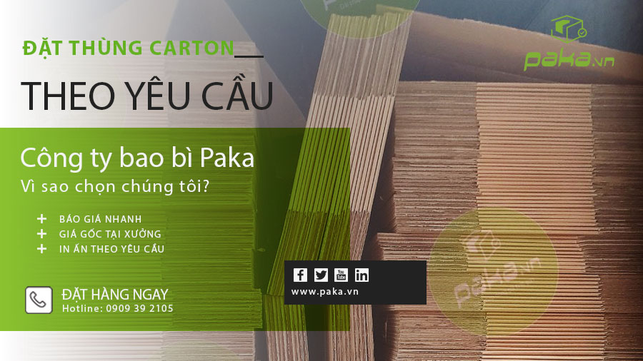 Đặt thùng carton