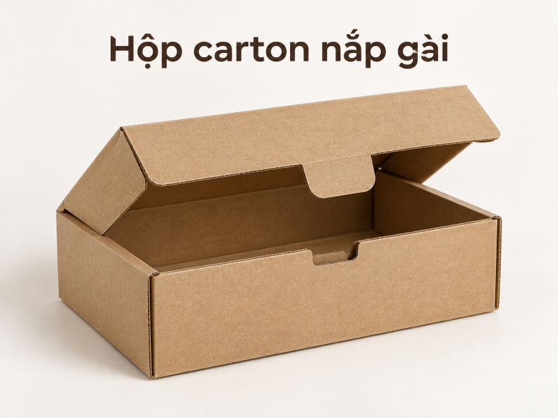 Hộp carton nắp gài