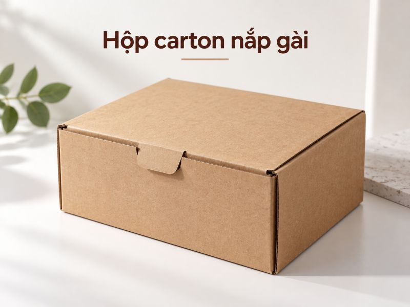 Hộp carton nắp gài