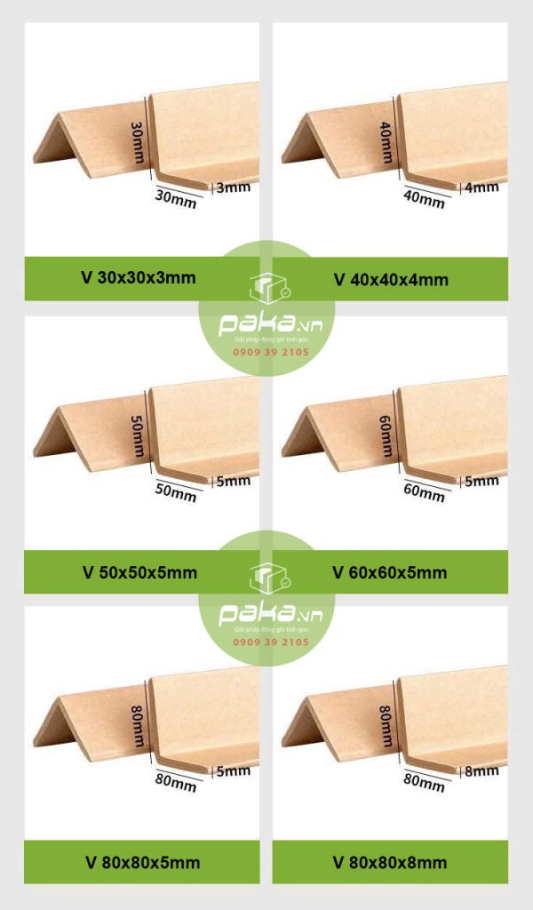 Thanh V nẹp góc giấy kraft