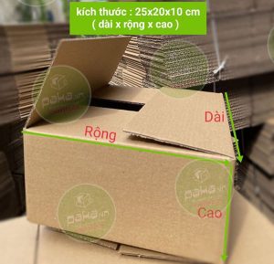 Thùng carton 25x20x10