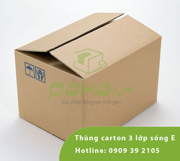 Thùng carton 3 lớp sóng E