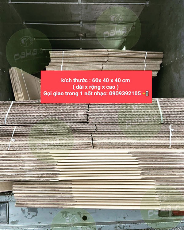 Thùng carton 60x40x40 3 lớp, 5 lớp TPHCM