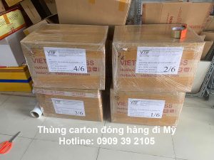 Thùng carton đóng hàng đi Mỹ