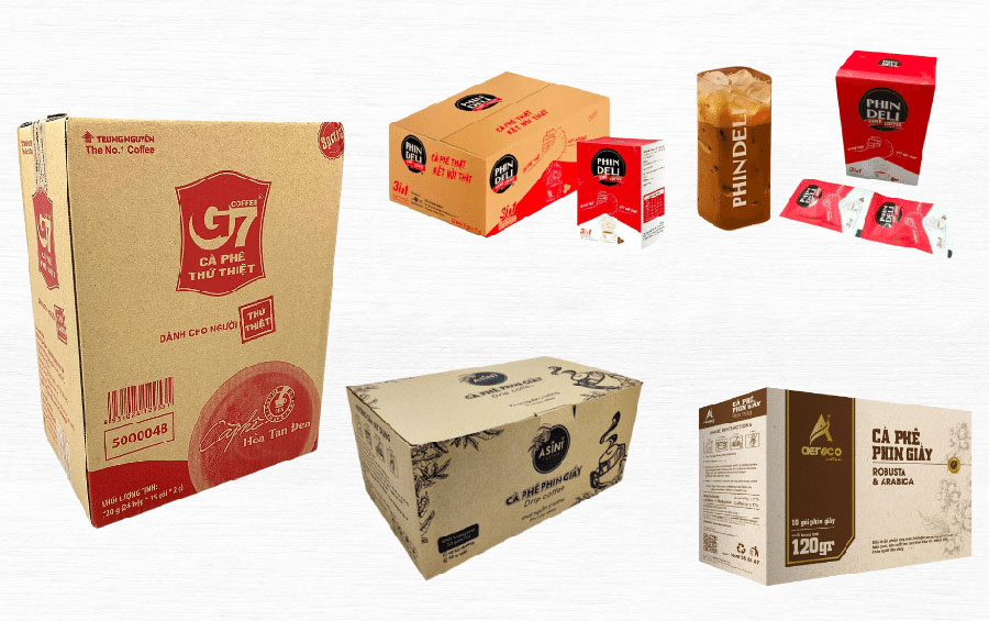 Thùng carton đựng cà phê