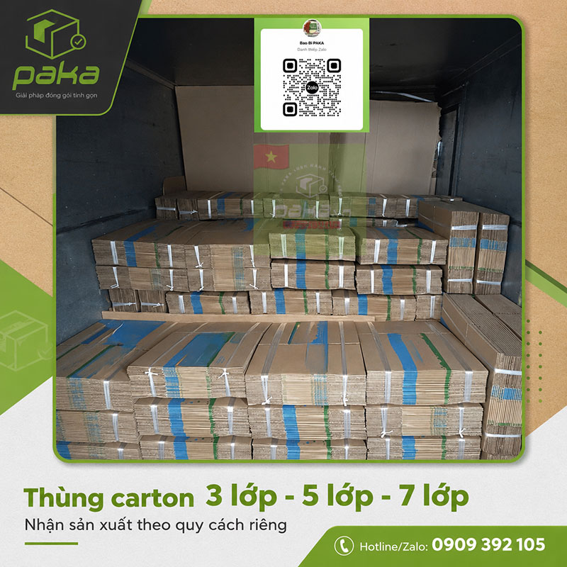 Sản xuất thùng carton 3 lớp 5 lớp 7 lớp