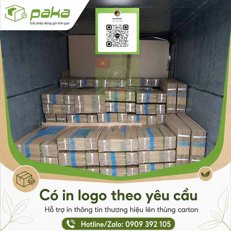 Sản xuất thùng carton in theo yêu cầu