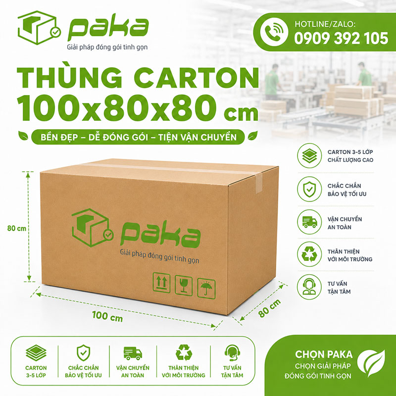 Thùng carton 100x80x80