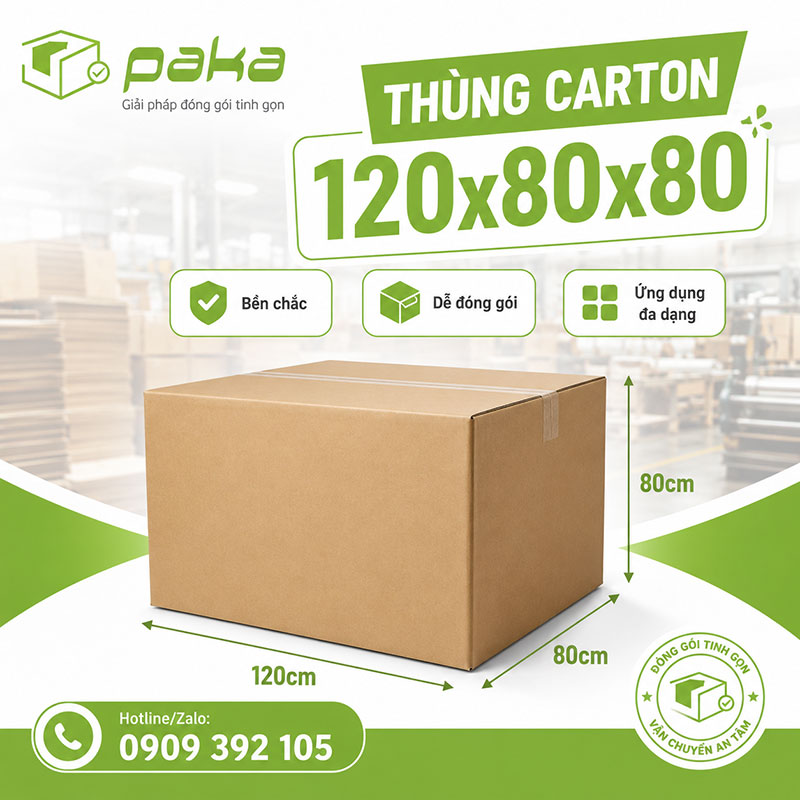 Thùng carton 120x80x80
