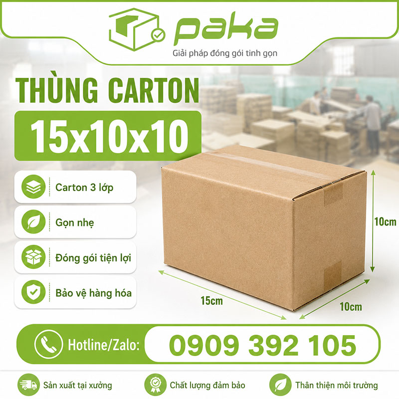 Thùng carton 15x10x10