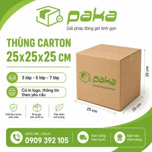 Thùng carton 25x25x25