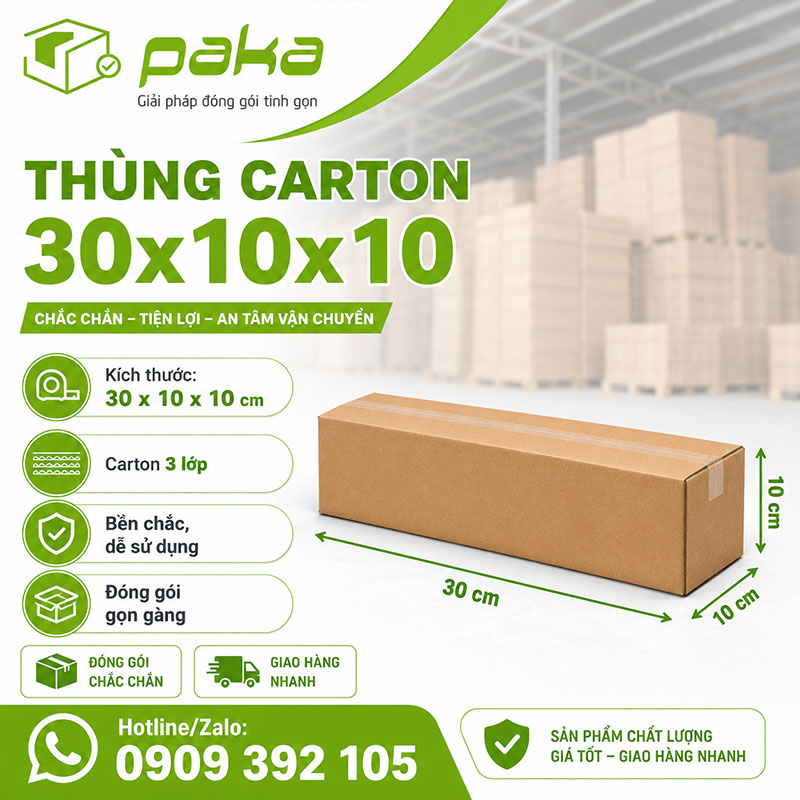 Thùng carton 30x10x10