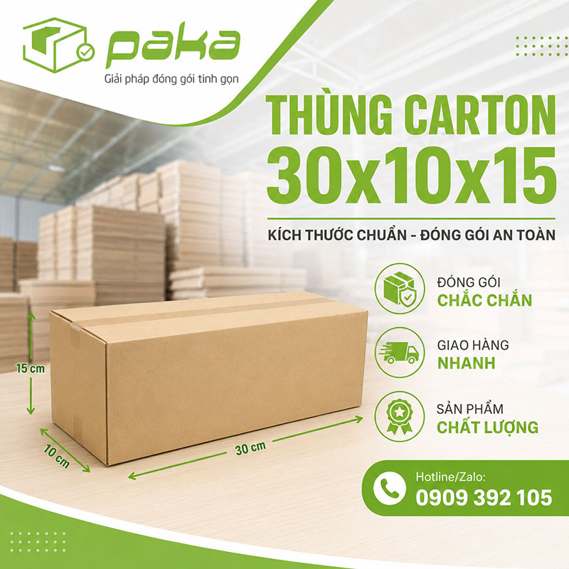 Thùng carton 30x10x15