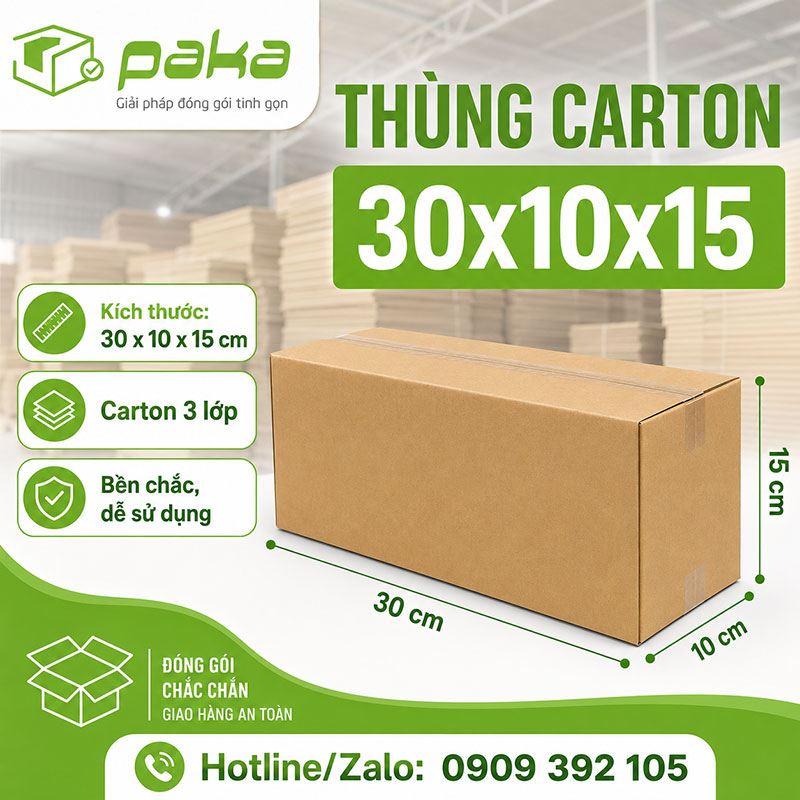 Thùng carton 30x10x15