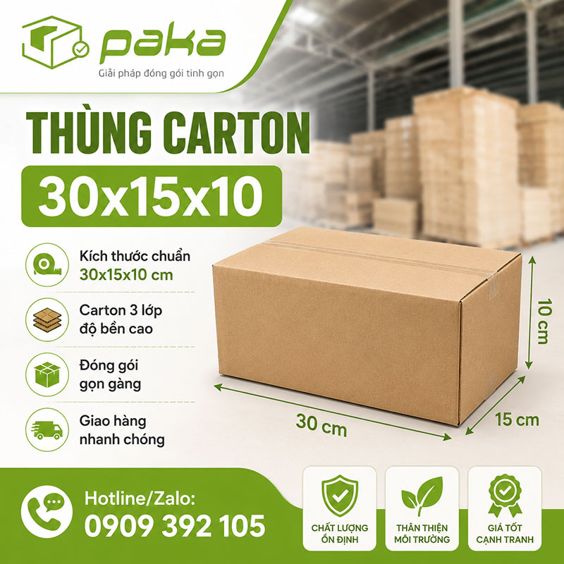 Thùng carton 30x15x10