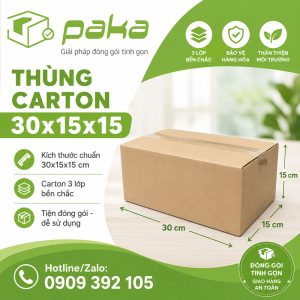 Thùng carton 30x15x15