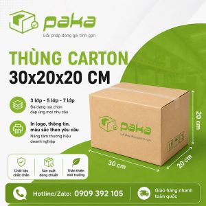 Thùng carton 30x20x20