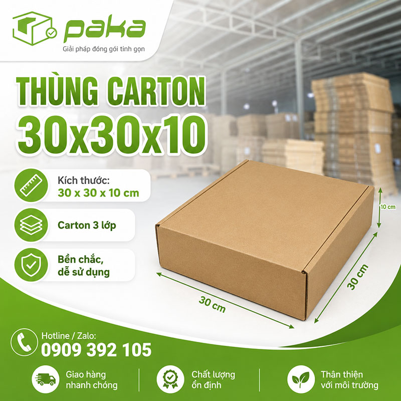 Thùng carton 30x30x10