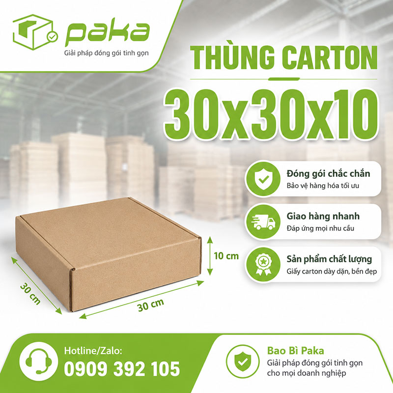 Thùng carton 30x30x10