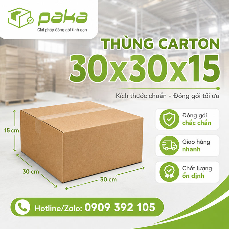 Thùng carton 30x30x15