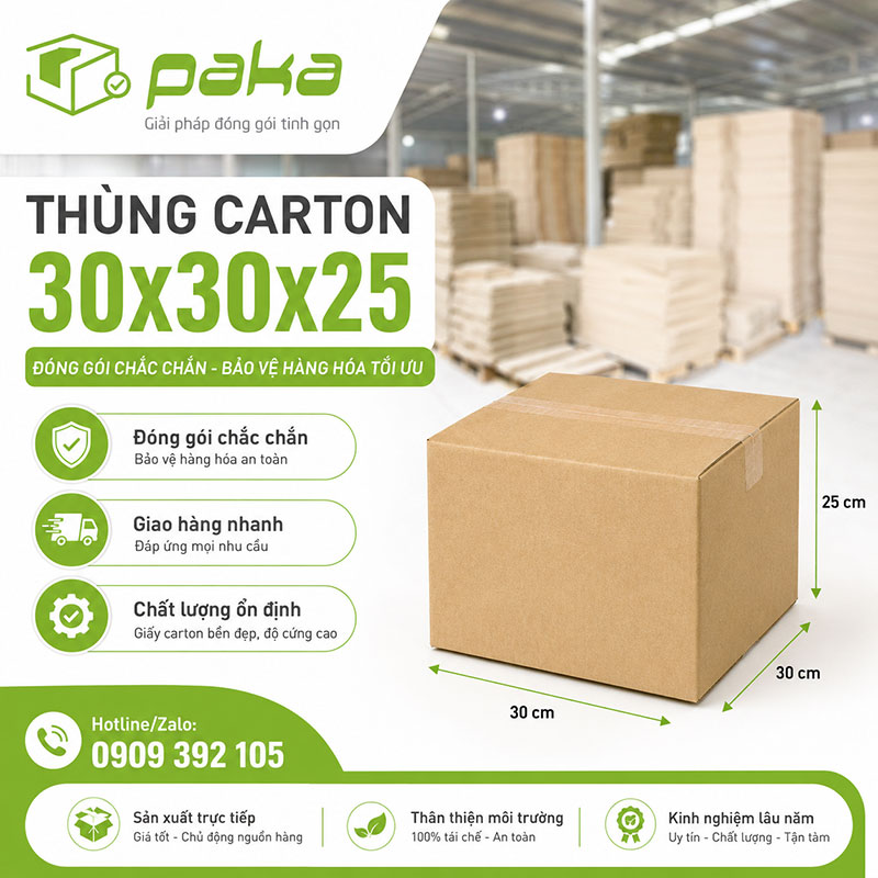 Thùng carton 30x30x25