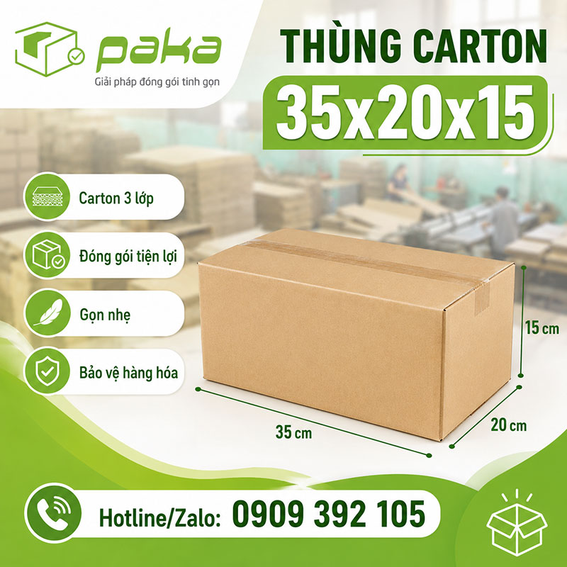 Thùng carton 35x20x15