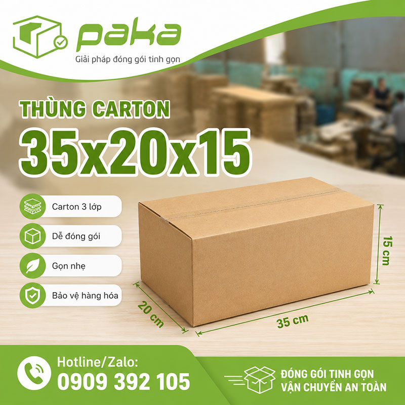 Thùng carton 35x20x15