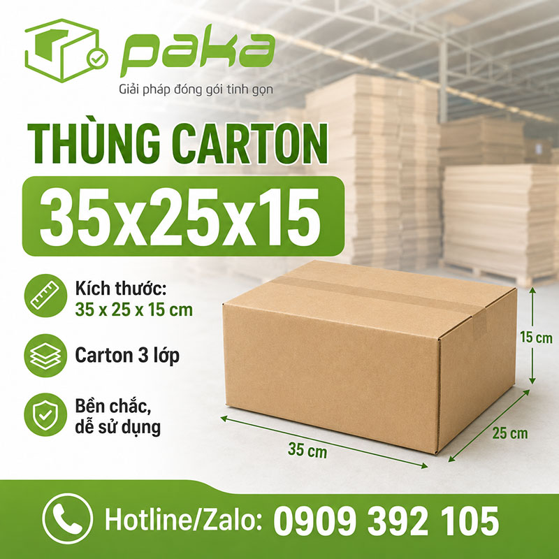 Thùng carton 35x25x15