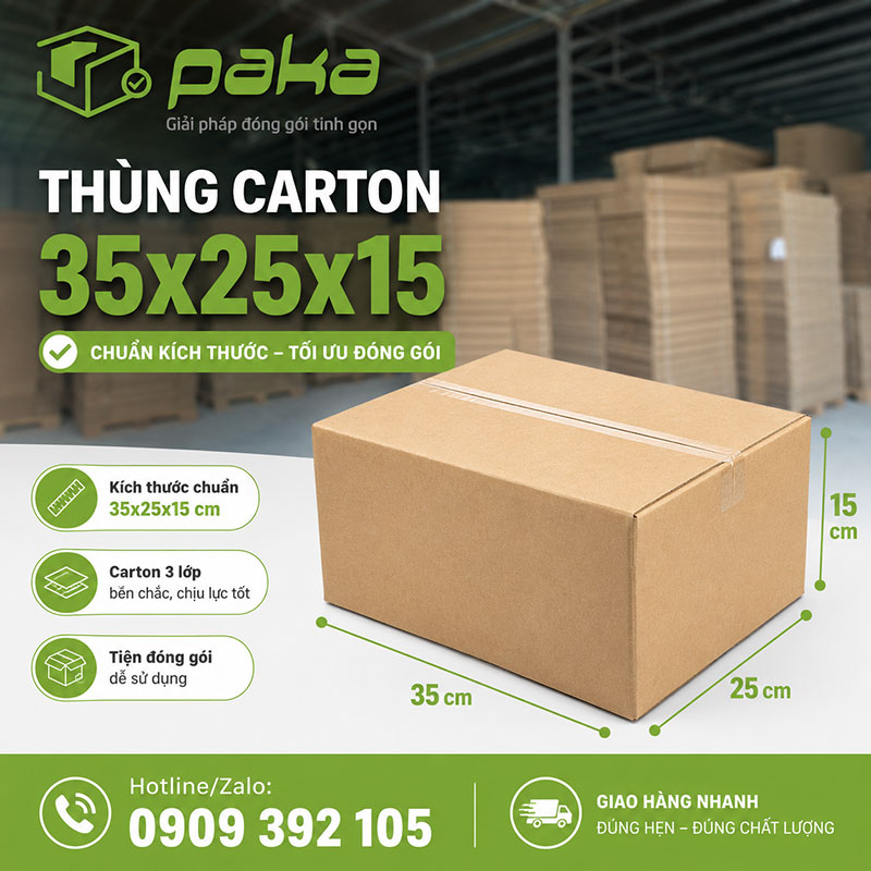 Thùng carton 35x25x15