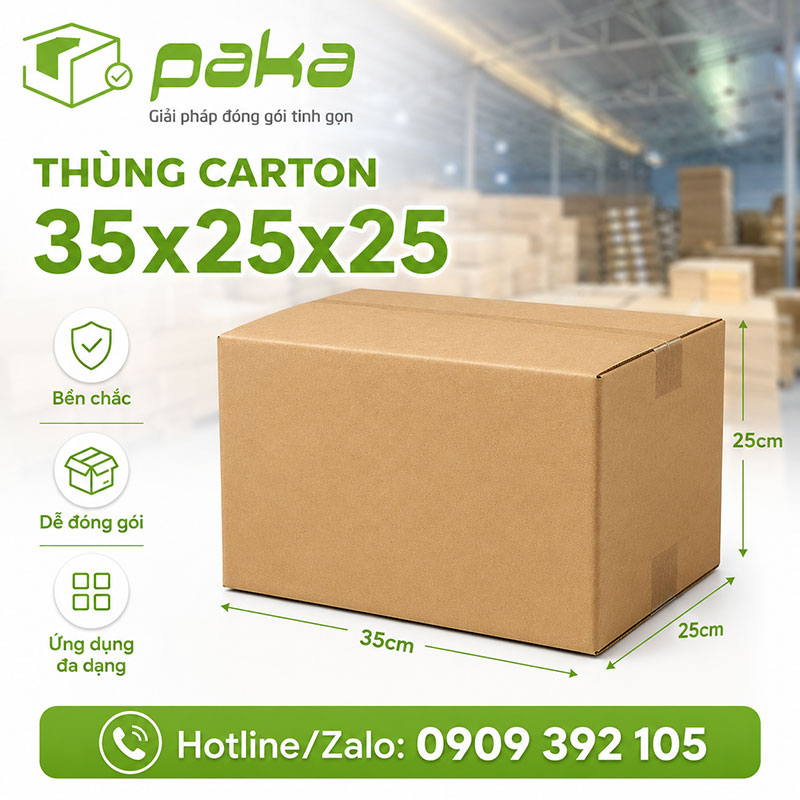 Thùng carton 35x25x25