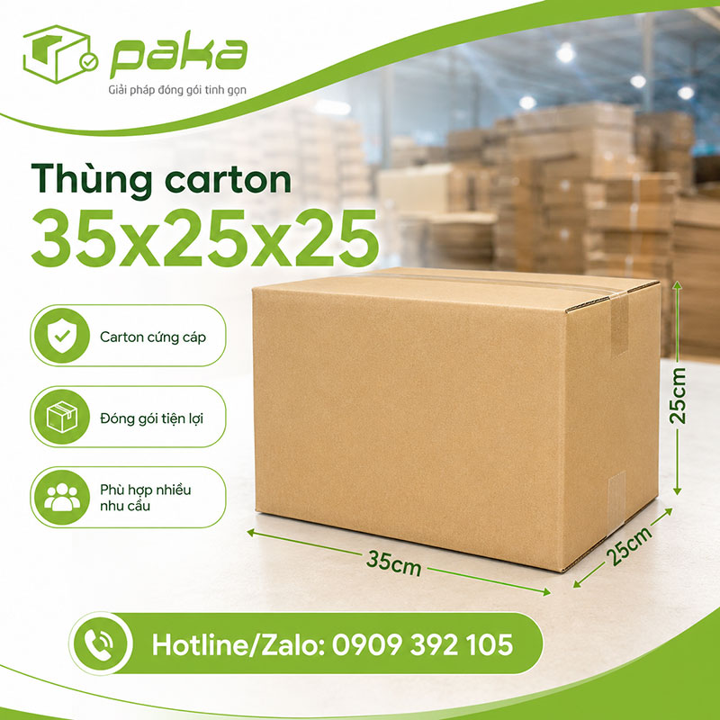 Thùng carton 35x25x25