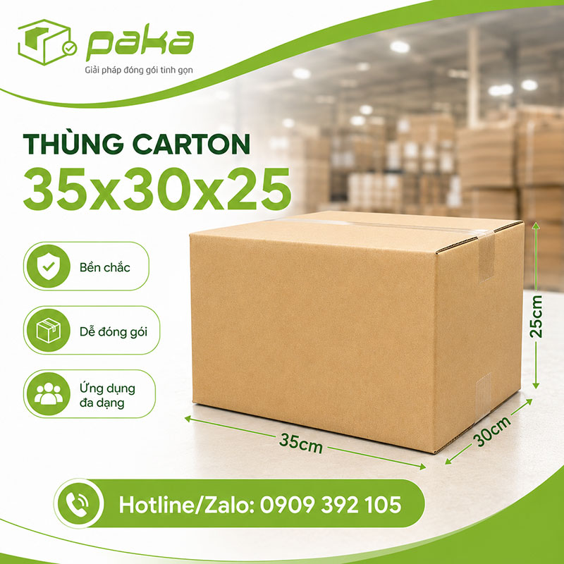 Thùng carton 35x30x25