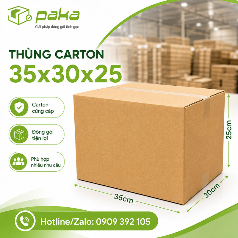 Thùng carton 35x30x25