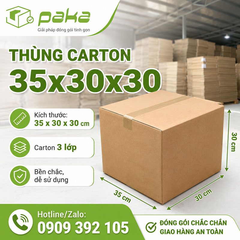 Thùng carton 35x30x30