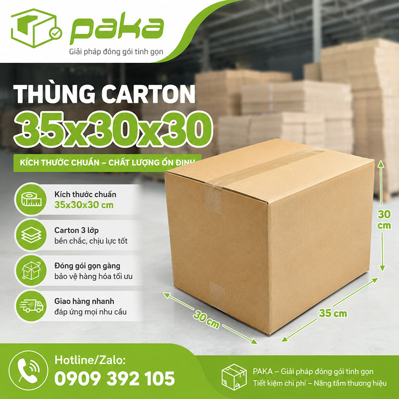 Thùng carton 35x30x30