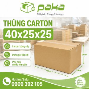 Thùng carton 40x25x25