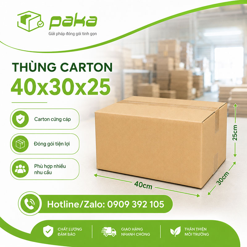 Thùng carton 40x30x25