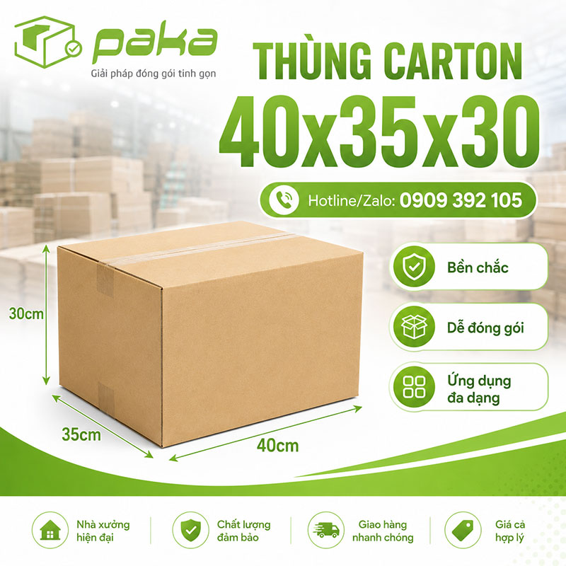 Thùng carton 40x35x30