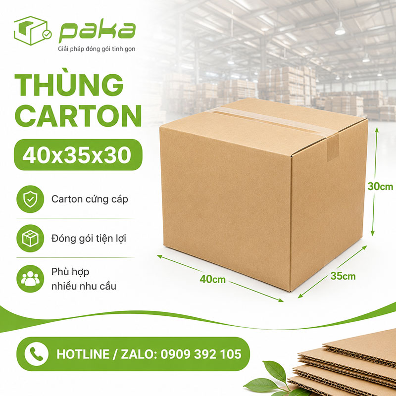 Thùng carton 40x35x30