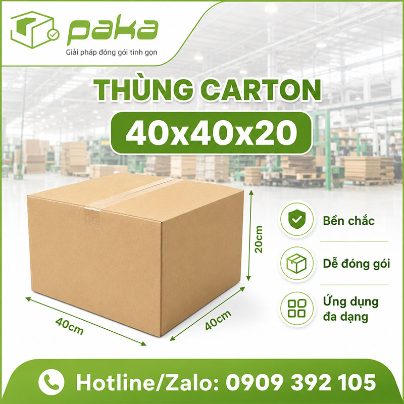 Thùng carton 40x40x20