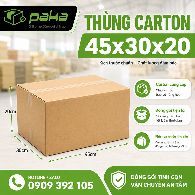 Thùng carton 45x30x20