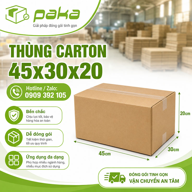 Thùng carton 45x30x20