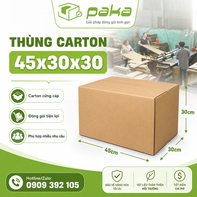 Thùng carton 45x30x30