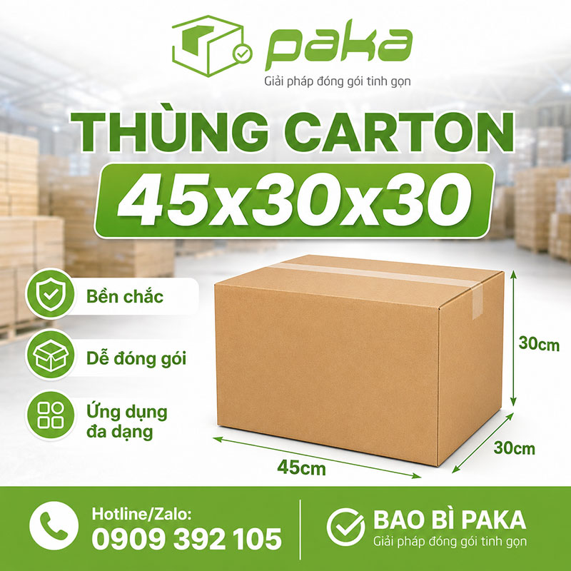 Thùng carton 45x30x30